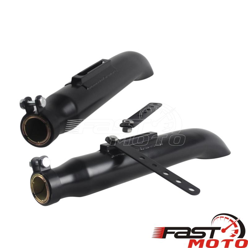 Universal Chrome Vintage Muffler Motorcycle Tail Muffler Exhaust Pipe For Harley Cruise Prince Ranger Suzuki Intruder Muffler