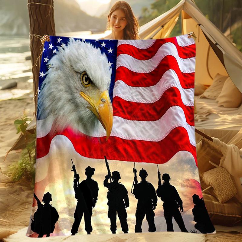 1pc U.S. soldiers and military armed forces blanket, al season lightweigh Poster blanket home office outdoor nap multifunc Poster blanketional blanket