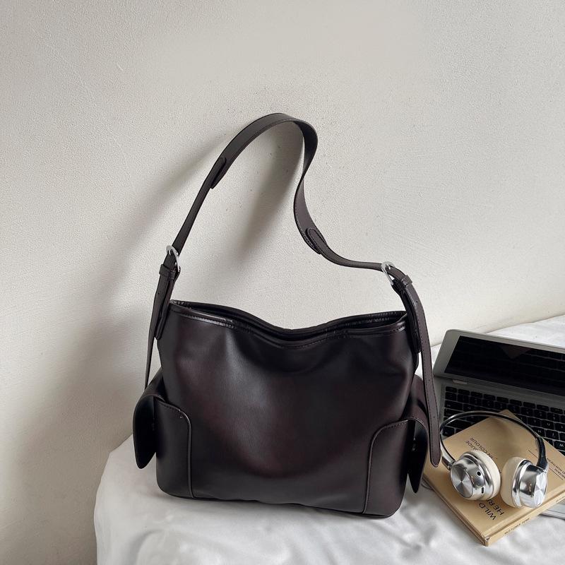 2025 Autumn New Retro Large-capacity Tote Bag Women's Shoulder Messenger Fashion Bag Daily Commuter Temperament Women's Bag