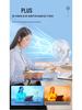 6-Inch Dual-Purpose Clip & Wall-Mount Silent USB Fan with Night Light