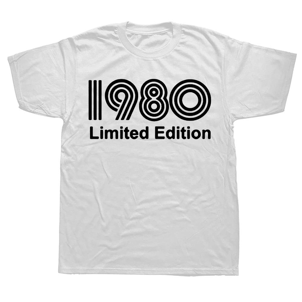 Novelty Awesome 1980 Limited Edition Funny 45th T Shirts Graphic Cotton Streetwear Short Sleeve Birthday Gifts Summer T-shirt