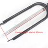 26/20 Inch Extra Wide Snow Bike Fork Off-Road Beach Bike Extra Wide Tyres Forks 26x4.0/20*4.2 High Carbon Steel Rigid Fork
