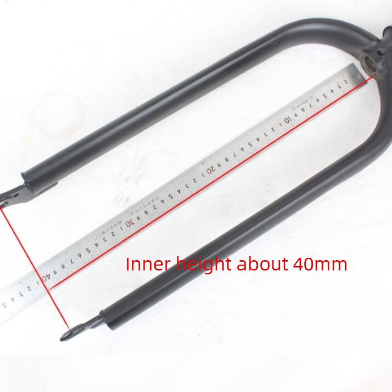 26/20 Inch Extra Wide Snow Bike Fork Off-Road Beach Bike Extra Wide Tyres Forks 26x4.0/20*4.2 High Carbon Steel Rigid Fork