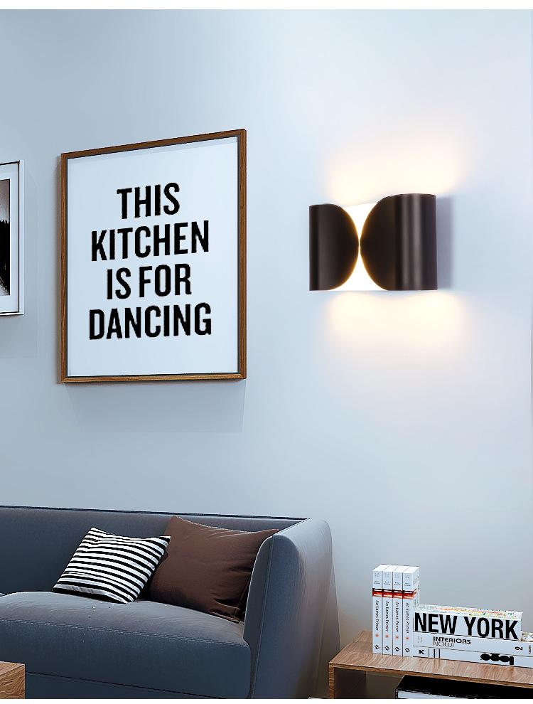 Nordic LED Wall Lamp: Designer Stainless Steel Indoor Light for Bedroom, Living Room, or Stairway