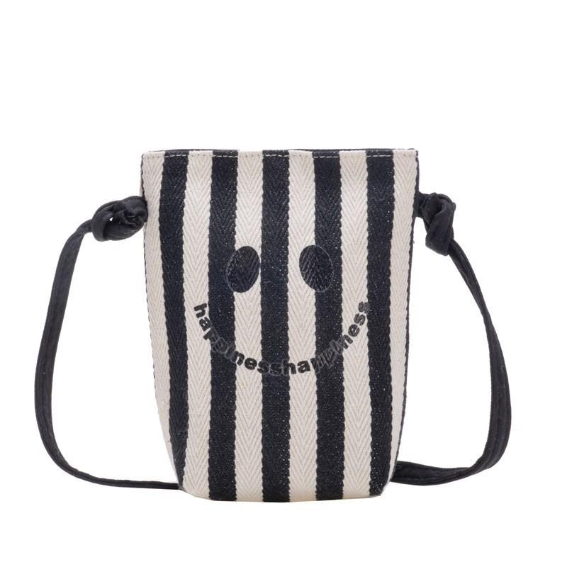 

Adorable Unisex Kids Crossbody Bag Featuring Fun Cartoon Smiley Face And Breathable Fabric