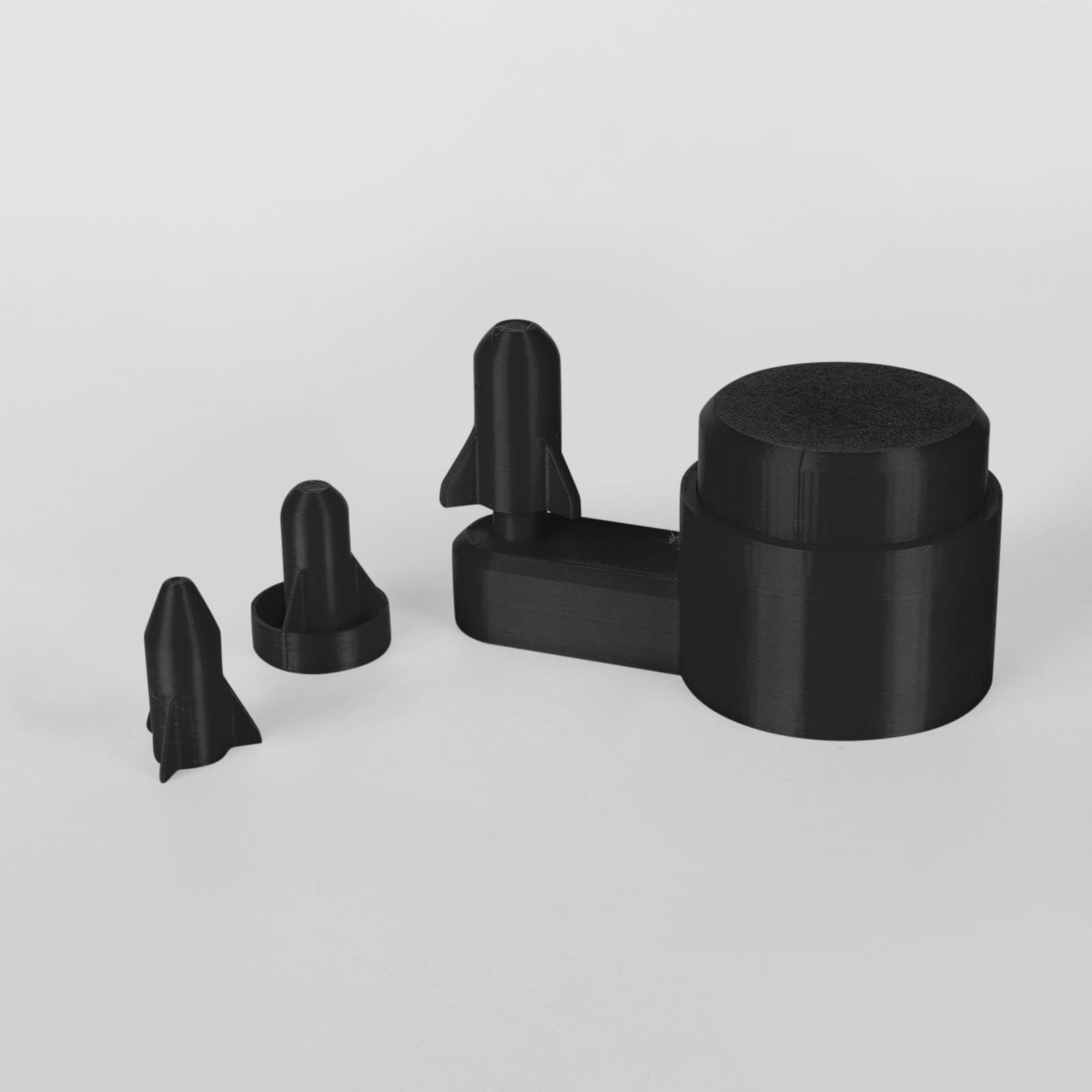 

3D Печатный пресс Тип Ракета Игрушка Для Детей Новинка Игрушки One Size чёрный