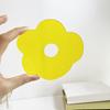 Acrylic Flower Coaster Heat-Resistant Cute Clear Cup Mat for Desk Kitchen Living Room Waterproof Non-Slip Reusable Drink Mat for Mugs