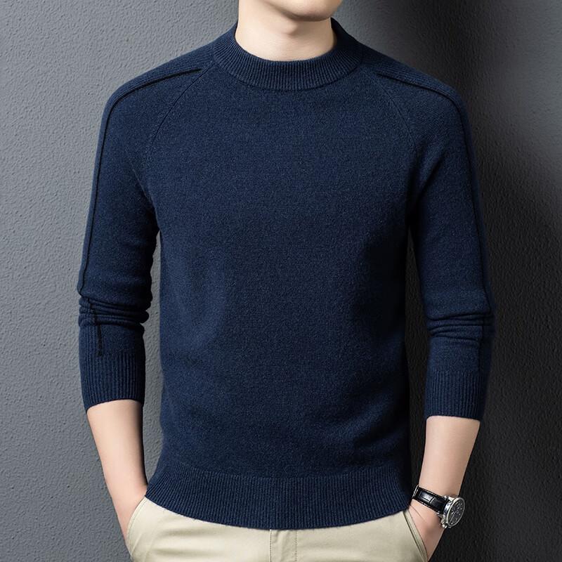 

Yiliteng Men s 100% Wool Round Neck Pullover Sweater YTMTST6573 2XL