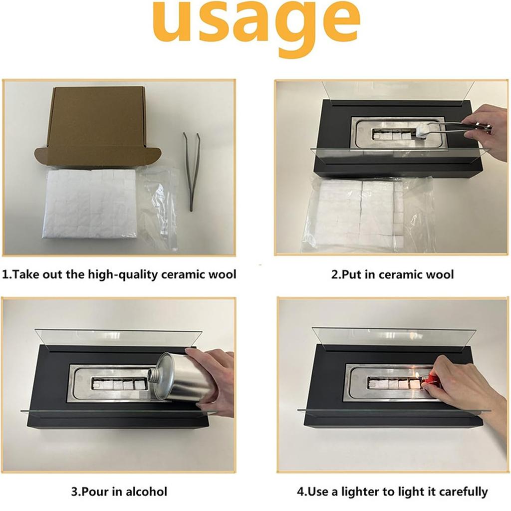 Ceramic Sponge 30x10x3cm Ethanol Fireplace Combustion Chamber Ceramic Sponge Stoves Stoves Outdoor Heaters Fireplace Parts