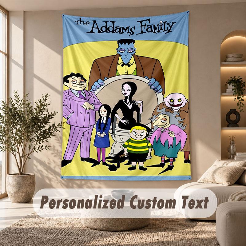 Wandbehang Gobelin Kunststofftuch Schlafzimmer Raum Hintergrund Dekor Die Addams Family