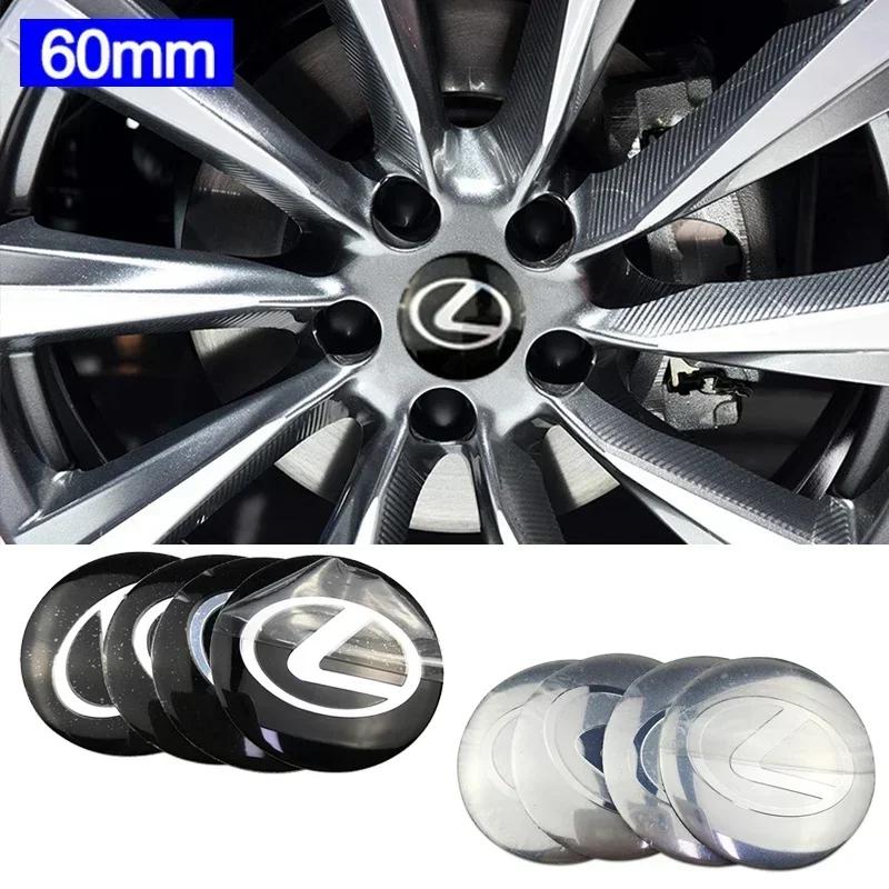 56/60/65MM Metal Alloy Car Logo Wheel Center Hub Cover Sticker with Radian Tire Rim Decoration Modified Decals Accessories