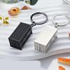 Novelty Shipping Container Inspired Key Holder Wear Resistant Metal Construction Portable Size Versatile Decoration For Keys Bags And Automotive