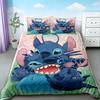 Twin Duvet Cover Stitch & Lilo Cartoon Quilt Cover Soft and Breathable Bedding Set for Bedroom Decor Dormitory Gifts