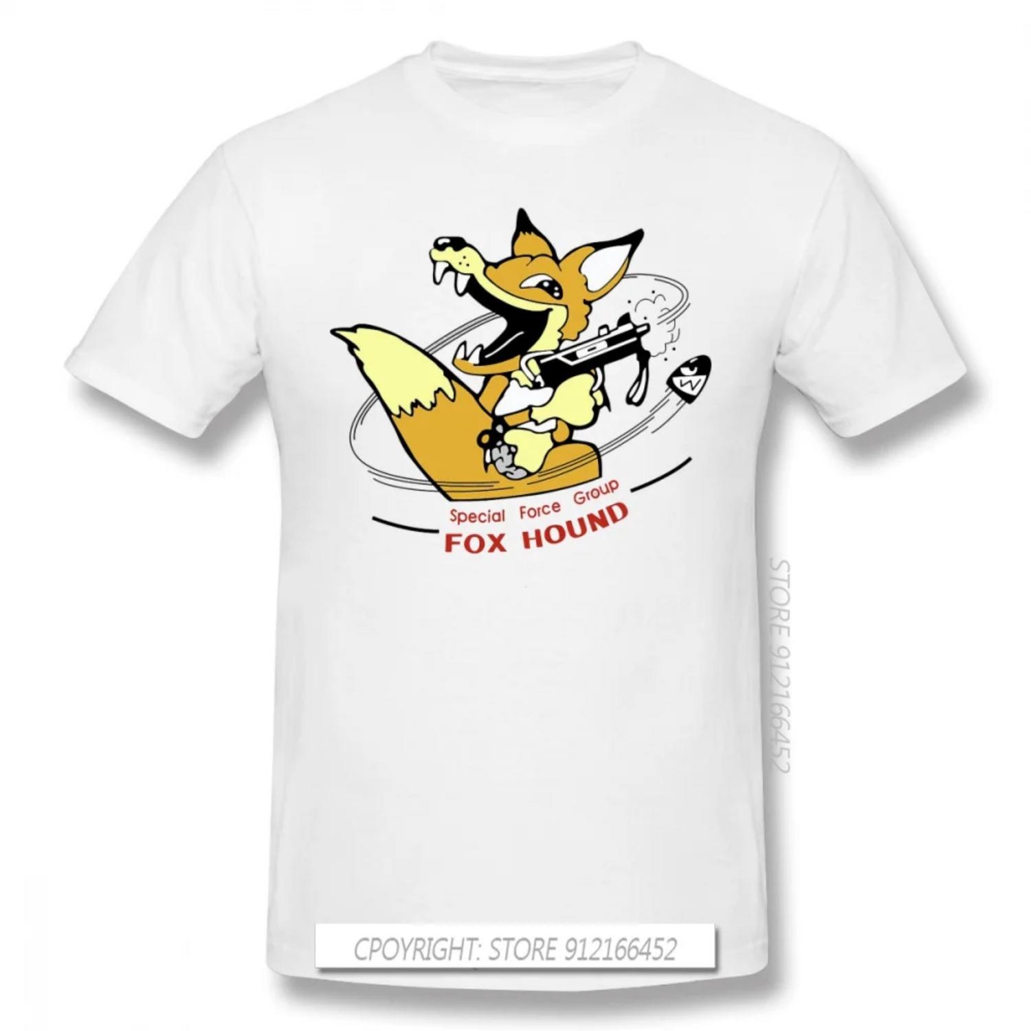 

Men Metal Gear Solid Solid Snake Diane Game T-Shirt Funny Tops Foxhound Pure Cotton Tee Harajuku TShirt S чёрный