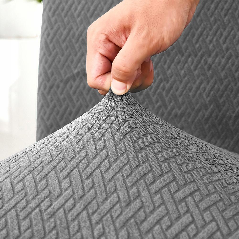 Gray Jacquard Elastic Chair Cover [10-Z1-St]