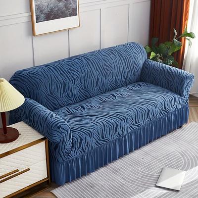 Set 1 Bucată Fustă Valuri Mării Husă Elastică pentru Canapea Anti-alunecare Acoperire Completă Husă de Praf Dormitor Living Decor Acasă 2/3/4 Persoane