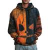 Autumn/Winter Loose V-neck Drop Shoulder Women's Thick Knit Hoodie with Faux Fur