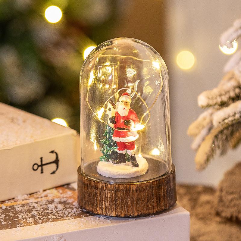 Christmas Decorations Old Man Snowman Night Light Christmas Gift Desktop Ornaments Christmas Decoration Wind Lantern