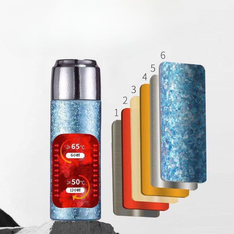 New Double-layer Vacuum Pure Titanium Thermos Cup Tea Separation Portable Cold Thermos Cup