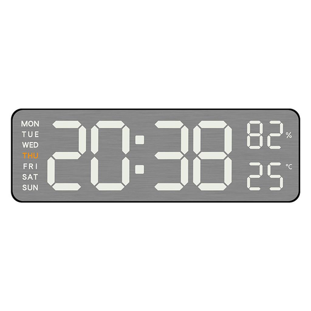 Metal LED Digital Alarm Clock Featuring 12/24 Hour Format and DST Function Powered By Type C or Battery