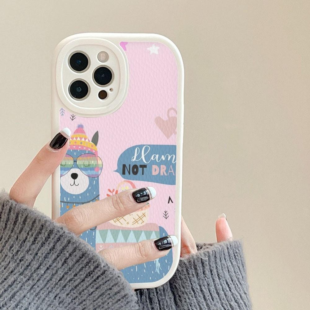 Lama Llama Alpacas Phone Case Hard Leather For IPhone 14 13 12 Mini 11 14 Pro Max Xs X Xr 7 8 Plus Fundas