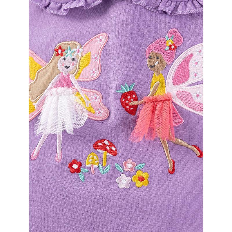 Little Maven European and American Children's Clothing Manufacturer Cartoon Patch Embroidery Girls' Suit Autumn Cute Children's Suit
