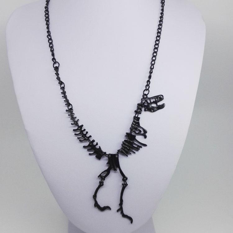 Dinosaur Skeleton Necklace: Bold European & American Style