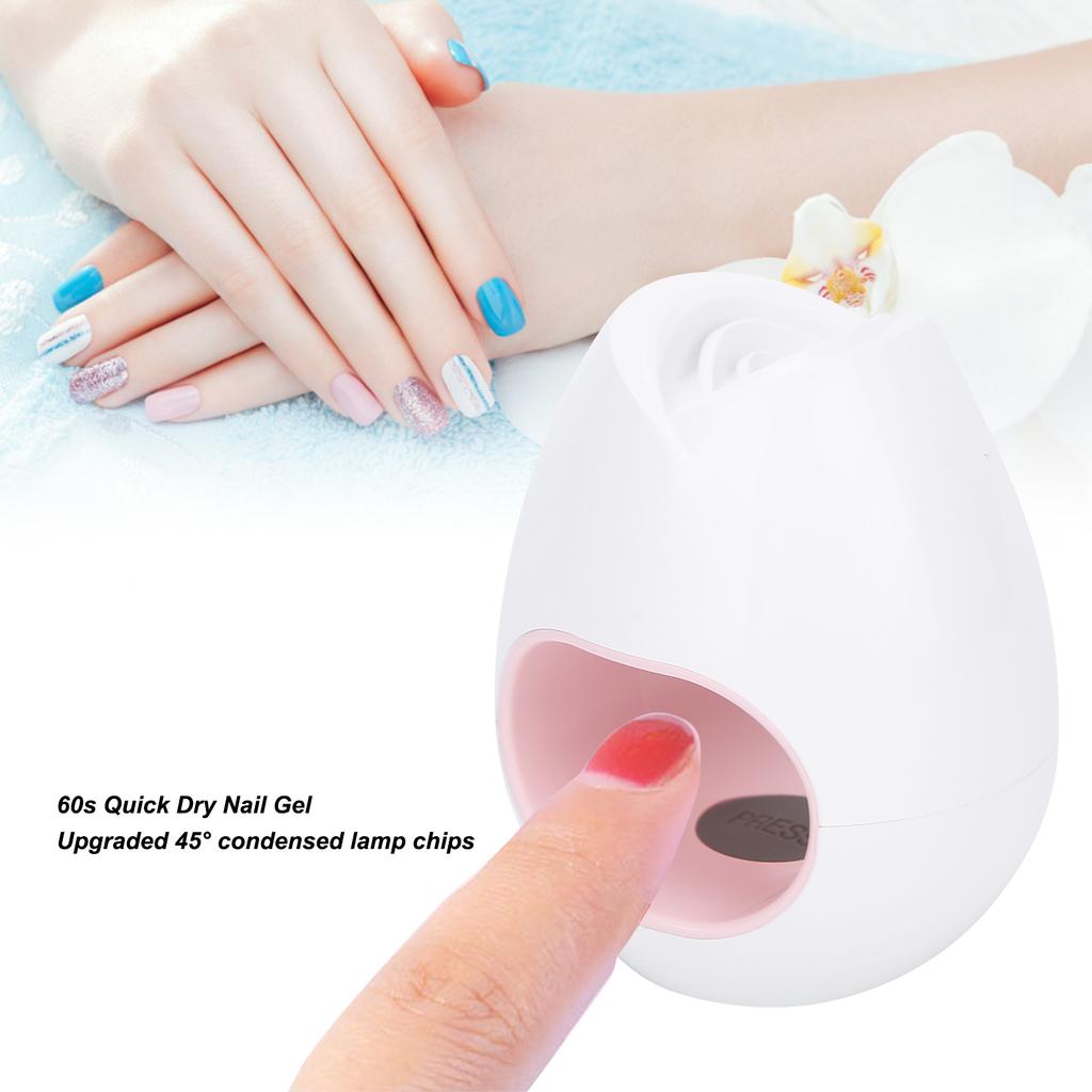 Nail Dryer Lamp USB Portable Single Finger UV Gel Nail Curing Lamp Manicure Tools