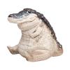Animal Figurines Alligator Figure Chubby crocodile Ornament Resin Animal Figurines Garden Decoration for Lawn Desktop or Balcony