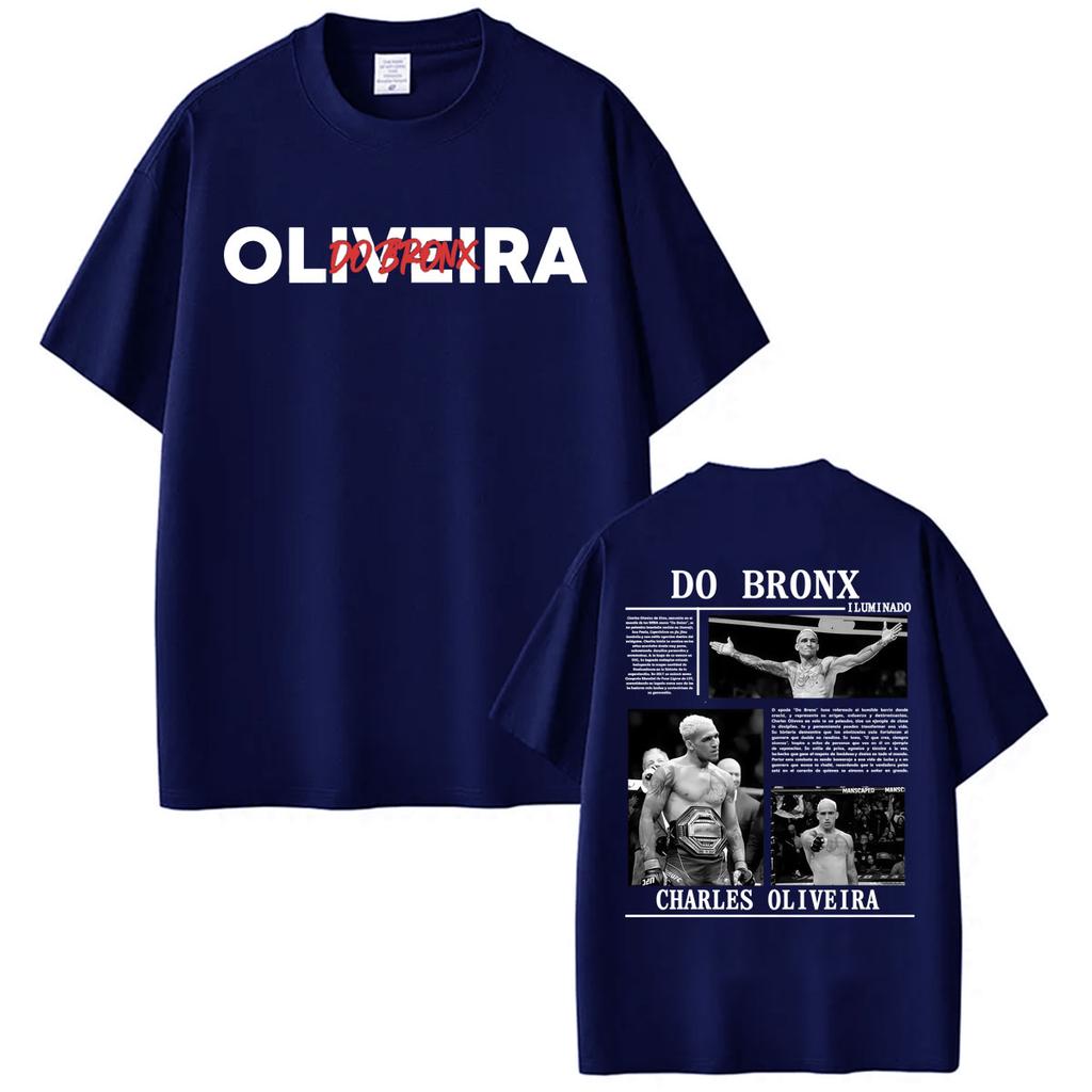 Limited Do Bronx Charles Oliveira Graphic T Shirt Unisex Women Harajuku Vintage Gothic T-shirts Casual Cotton Short Sleeve T Shirts