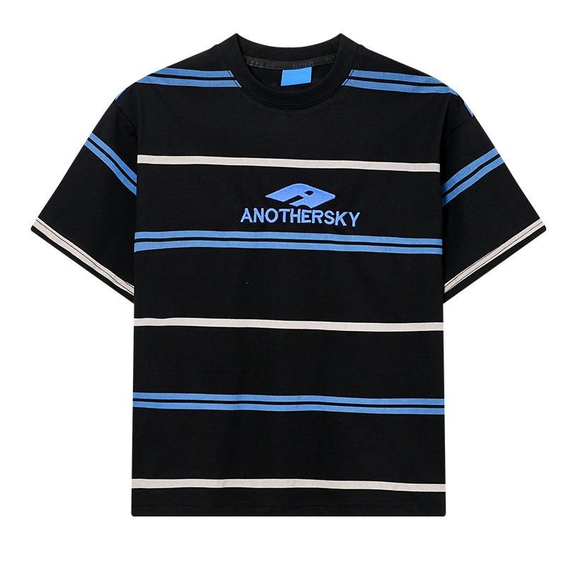 Boys Striped T-Shirt Ice-Feel Short Sleeve Streetwear Top Kids 2026