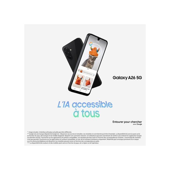 Smartphone Samsung Galaxy A26 5G AI 256 GB Noir