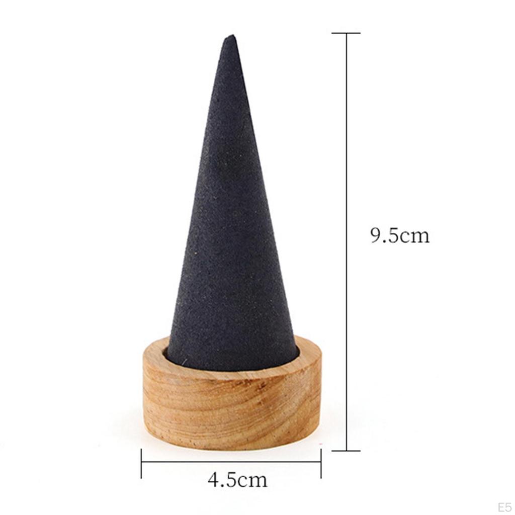 Cone Shape Rings Display Holder Jewelry Organizer Portable Creative Stand for