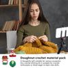 Crochet Cartoon Donut Craft Crochet Doughnut Decor Complete Tool For Christmas Beginners-Friendly Crochet Art For Crochet