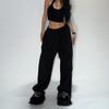 Trendy Fleece-Lined Jogger Pants - Unisex Hip-Hop Style
