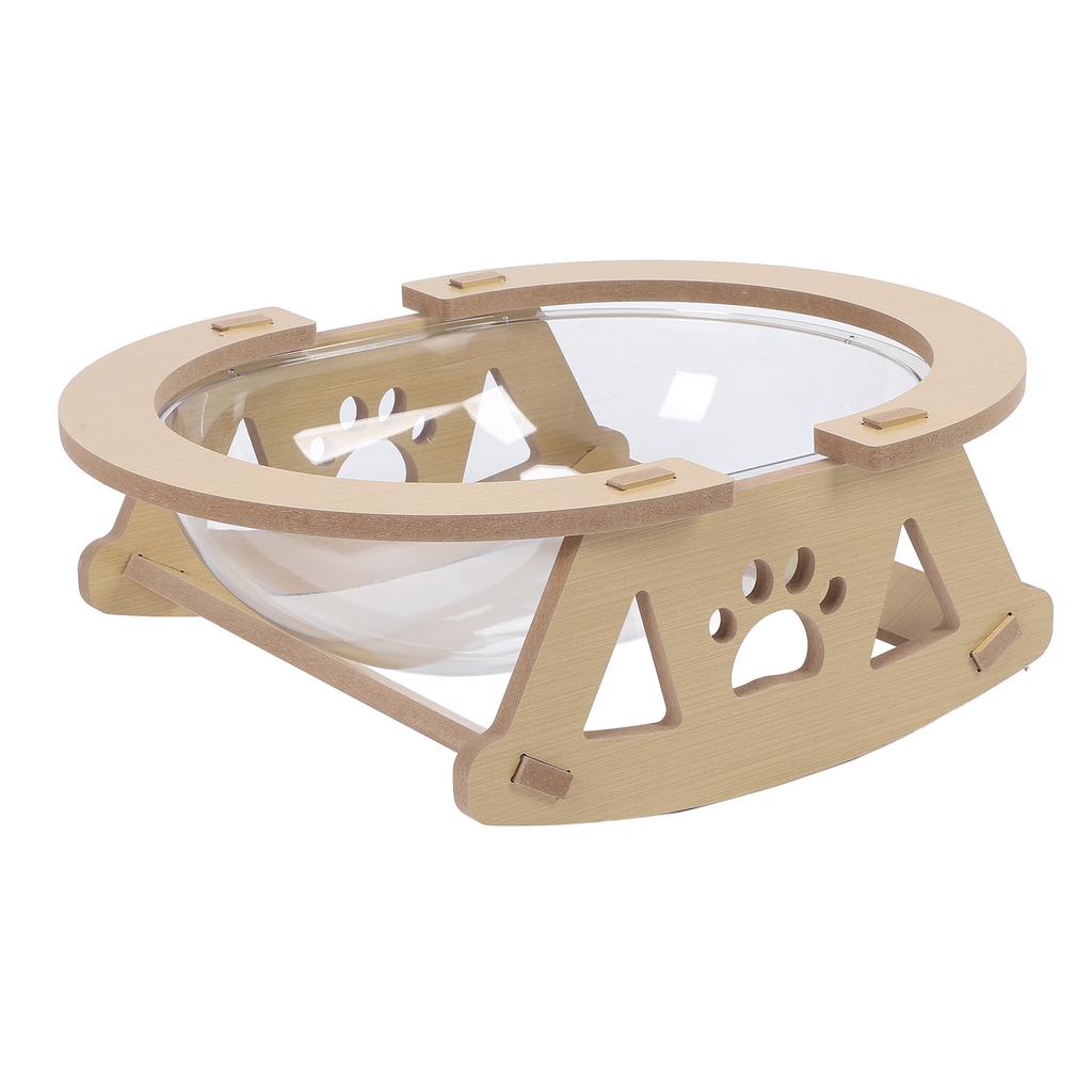 Transparent Cat Bed Spacious Stable Structure Stylish Look Clear Cat Hammock for Sleeping Playing Lounging
