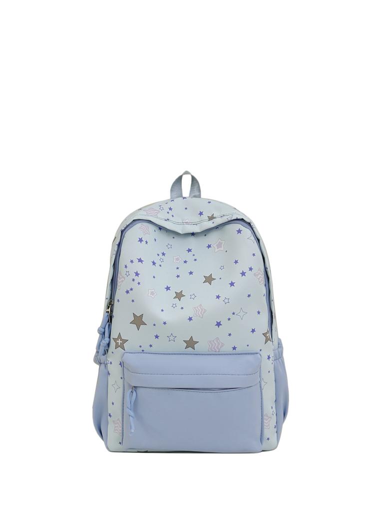 Schoolbag Star Printed Backpack Female Mori Small Fresh Sweet Large Capacity Student School Bag Lightweight Leisure Travel Backpack