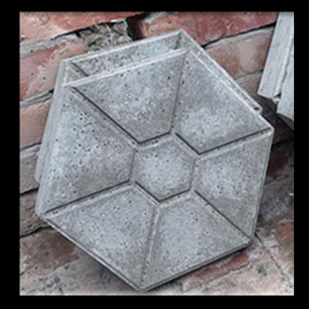 1Pcs Hexagonal Paving Brick Mould Plastic Walkway Brick Mold For Lawn Patio Yard Garden