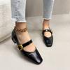 Fashion 2025 New Size  INS Brand Women Ballet Flats Shoes Soft Real Leather Pumps Shoes for Woman Strap Wedding T-Strap Heel Shoes