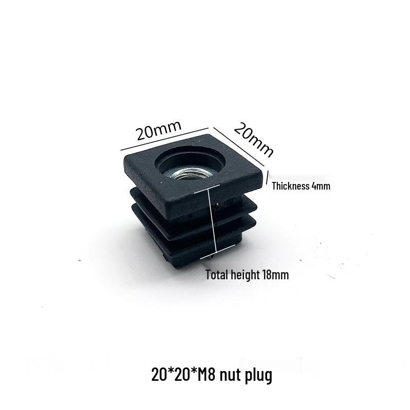 M8 Adjustable Table Leg Foot Pad with Height Adjustment Screw