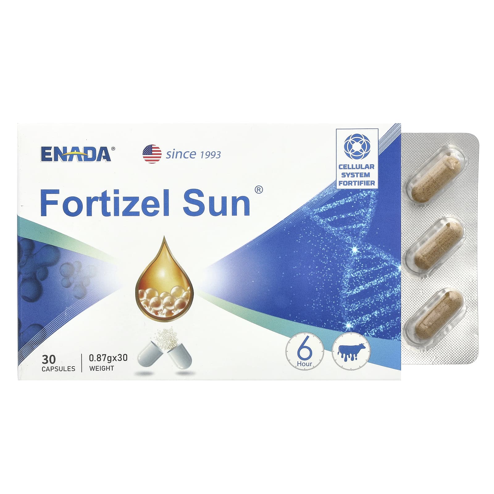 

Fortizel Sun, Cellular Strengthener, 30 Capsules