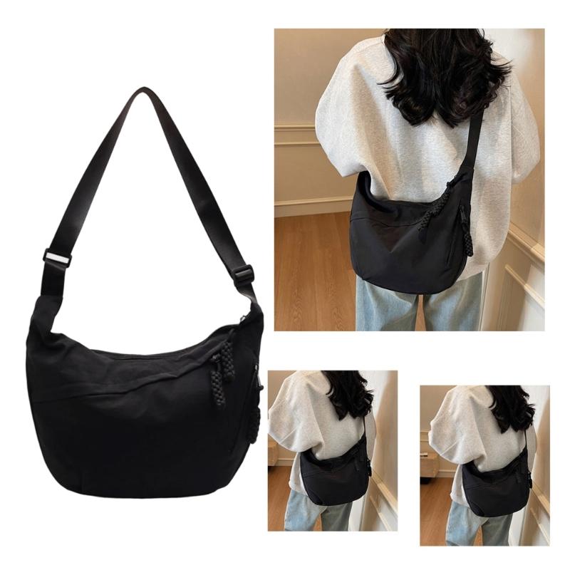 Crescent Bag Crossbody Bag Slings Bag Purses for Women Men Trendy Slouchy Dumpling Bags Half Moon Shape Shoulder Bag