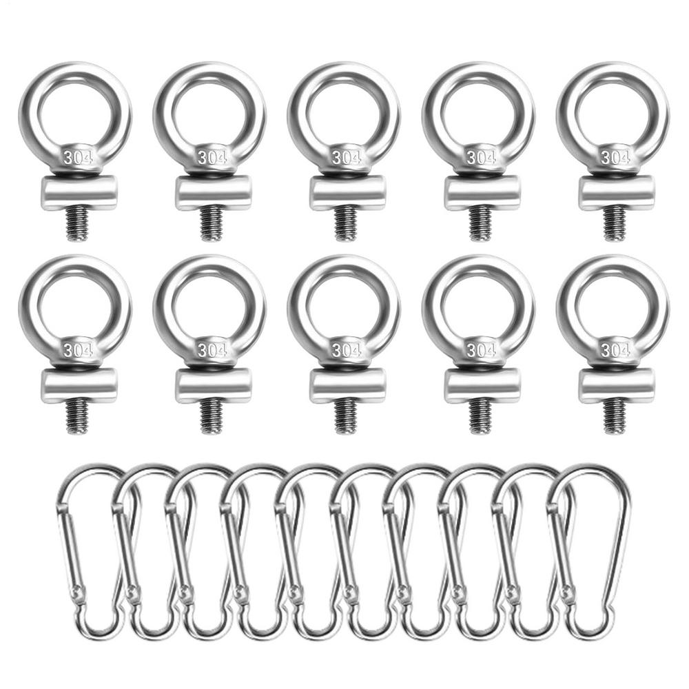 Track Mount Eyelet Rail Vertical Tie Down Eyelet Rail Mount Secure Kayak Screws Outdoor Parts for Vehicles RV Canoe Fixing Tool