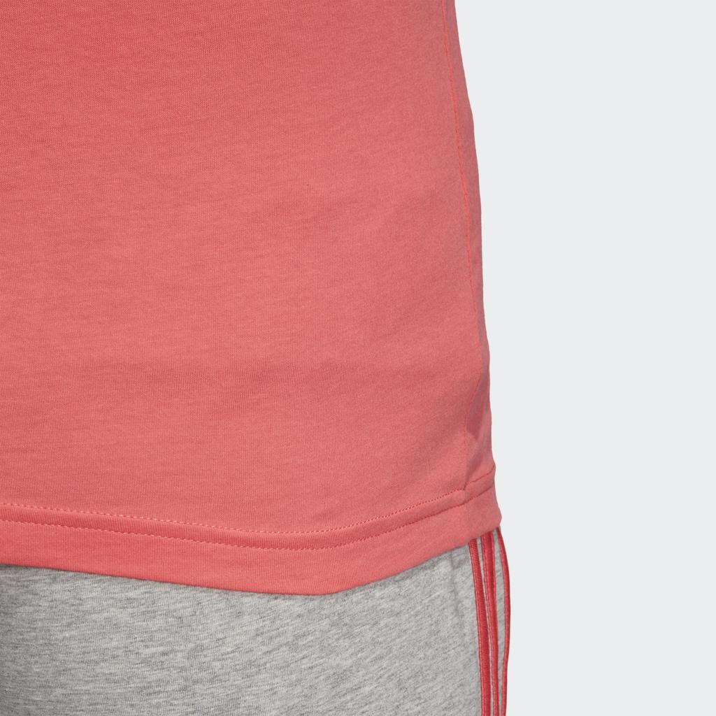 Adidas T Shirts Women's Pink Crew Neck Moderate Straight Fit DU0634
