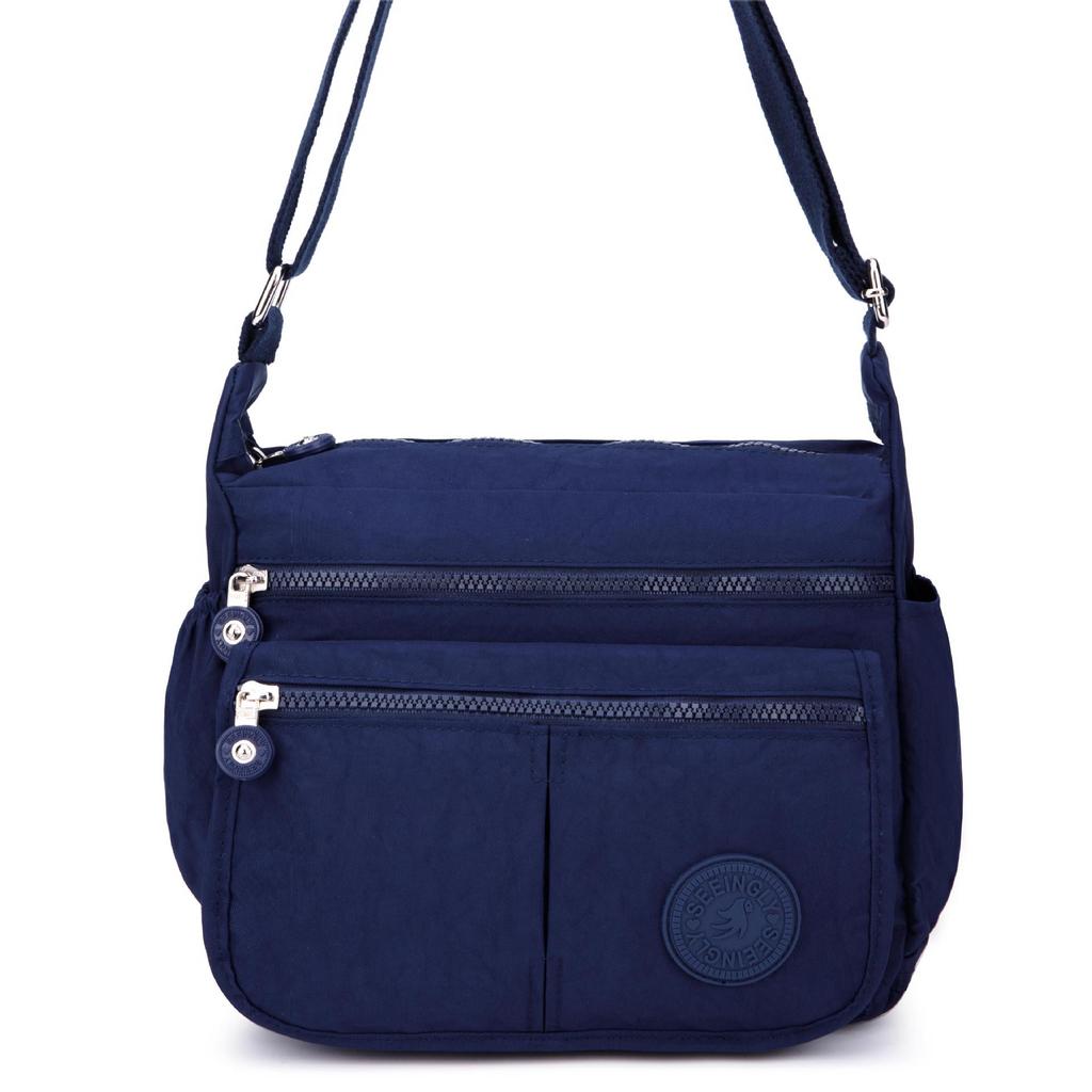 2025 Nylon Women Messenger Bags Waterproof Zipper Package Canvas Travel Crossbody Bag Fashion Female Totes Shoulder Bag