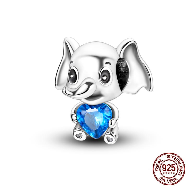 Charms Kupferrosa Katze Eule Tier Herz Zirkonia Charm Perlen Passen Original Armbänder Feiner DIY Schmuck