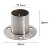 19/22/25/32mm Tube Support Closet Bar Stand Wardrobe Hanging Rail Rod Pole Socket End Flange Brackets Stainless Steel
