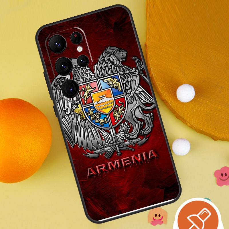 Armenia Armenian Flag Phone Case For Samsung Galaxy S25 Ultra S24 S23 S22 S21 Ultra S9 S10 Plus S20 FE Funda Cover