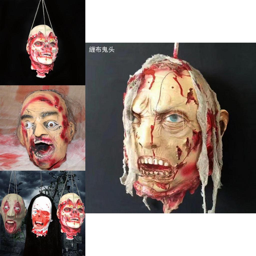 Halloween Simulation Horror Zombie Schädelkopf Requisiten Für Gruselige Szenendekoration