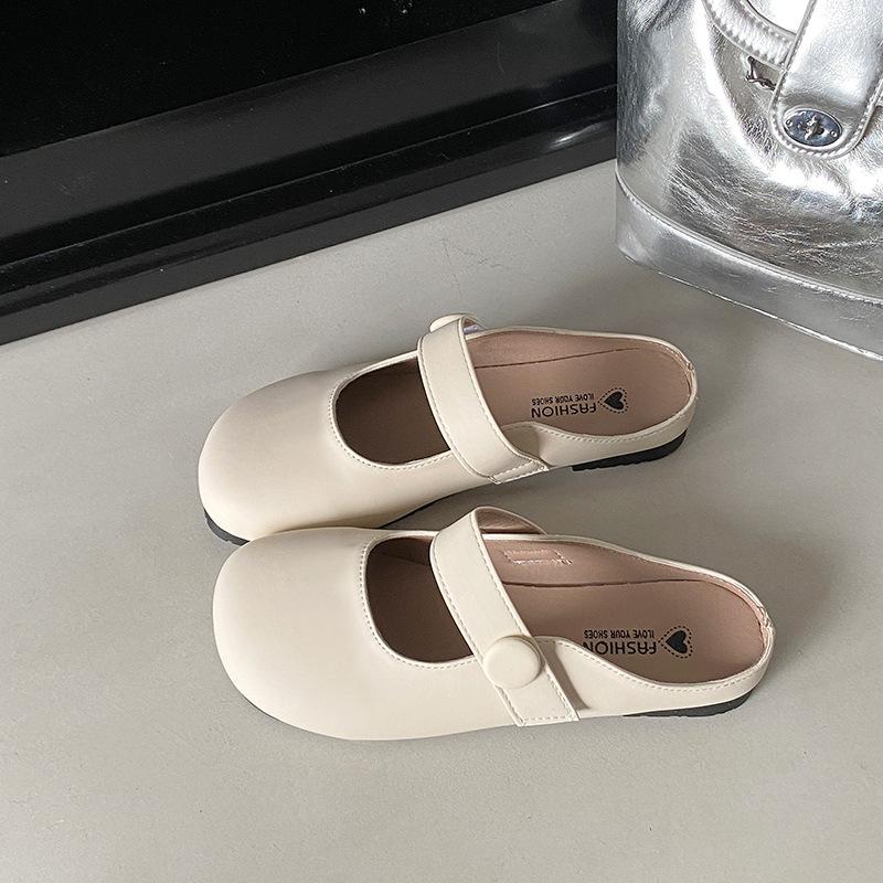 

Нишевая сумка из мягкой кожи с мягкой подошвой, женские полушлепанцы на плоской подошве, новые модели весна-осень 2025 года, милые сандалии-биркенштоки на плоской подошве с одним ремешком 40